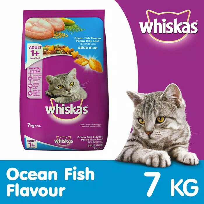 Whiskas Ocean Fish 7kg - Makanan Kucing Whiskas Ocean Fish Adult