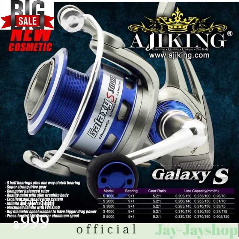 Ajiking Galaxy S New. Spinning Fishing Reel