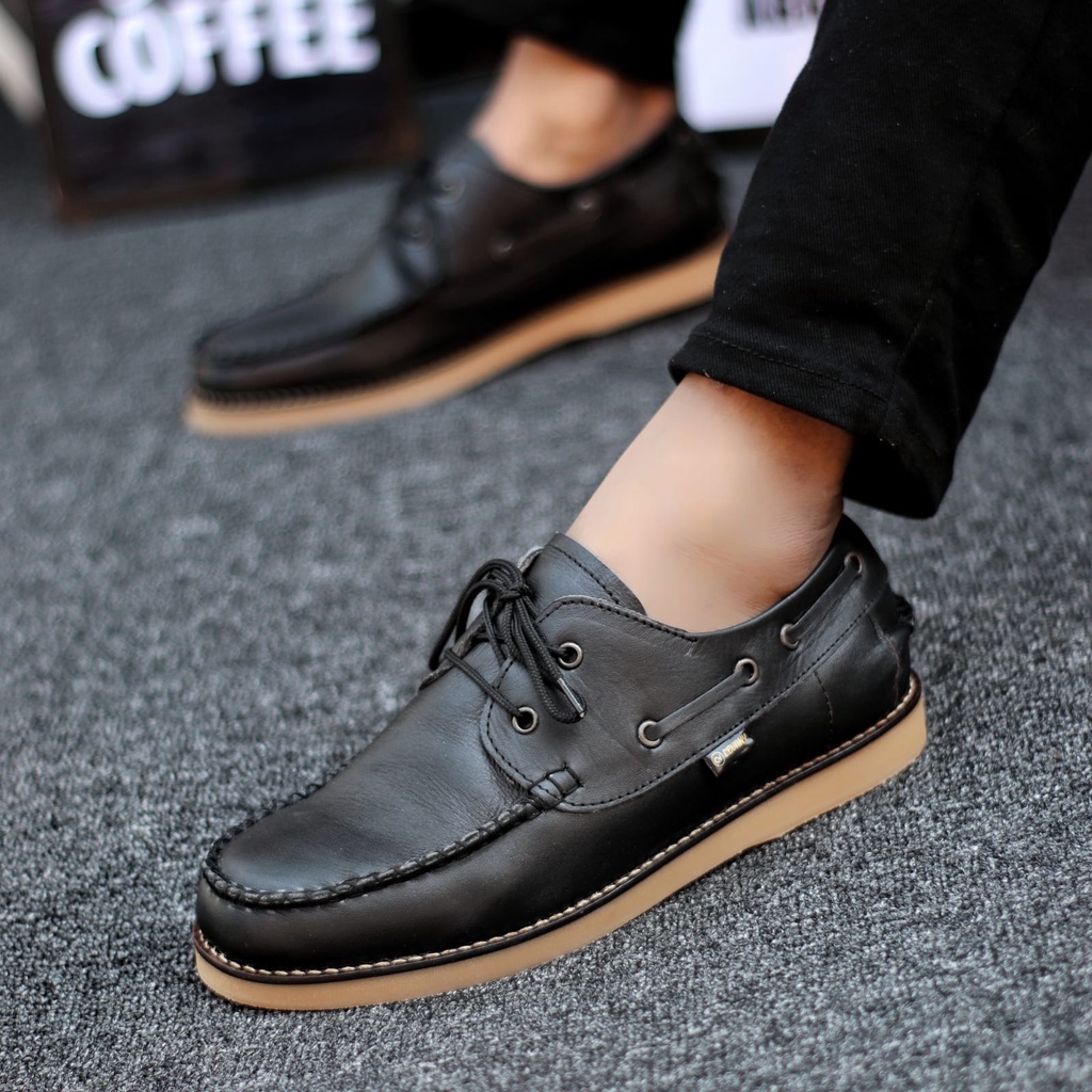 Abra - Davis Sepatu Kulit Asli Pria Formal Casual Ukuran Besar Big Size 38 - 46