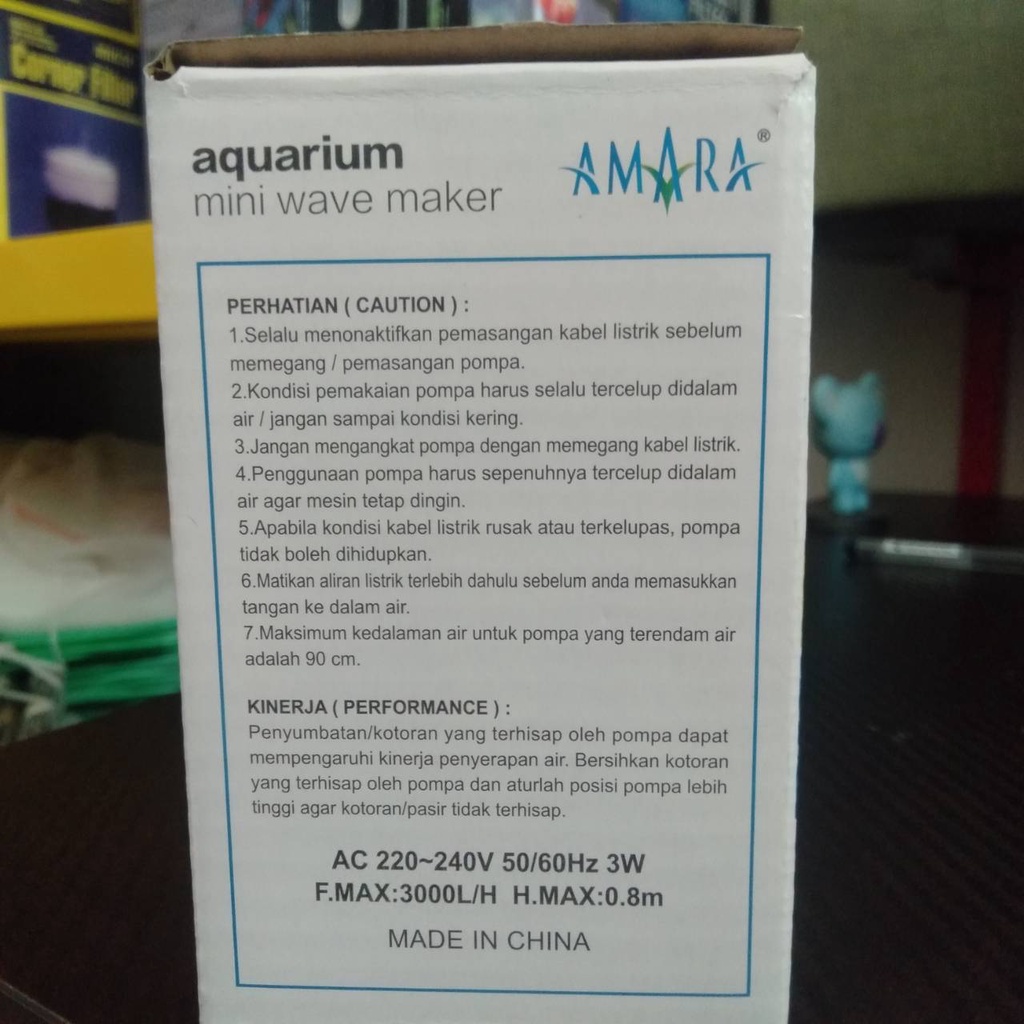 AMARA WP 50M AQUARIUM MINI WAVE  MESIN PEMBUAT OMBAK / GELOMBANG ARUS AQUARIUM