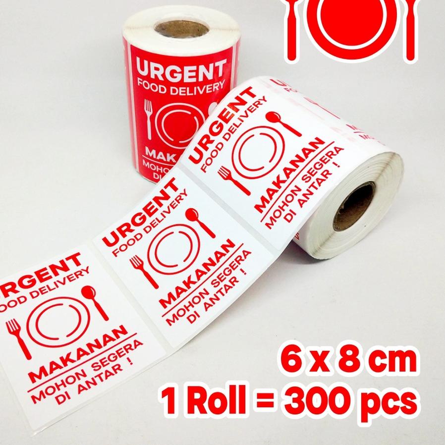 

Sticker Label Urgent Food Delivery Online Shop Stiker Pengiriman Makanan OlShop 6 x 8 cm (1 roll/300 pcs)