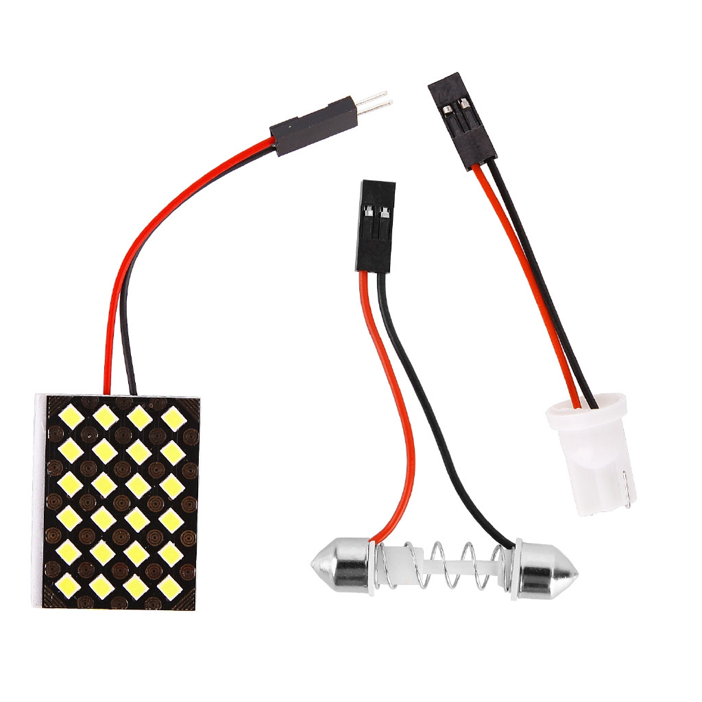 Panel Lampu LED 12V 3030 12 / 24 / 48 SMD Warna Putih untuk Interior Mobil