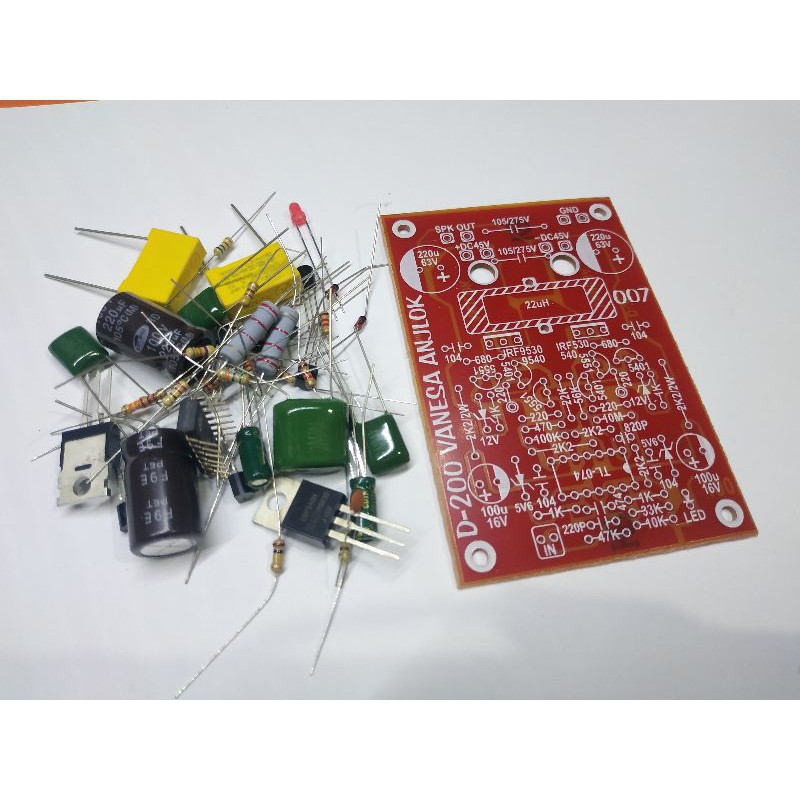 Kit DIY Power Class D200 Siap Solder Tanpa Core