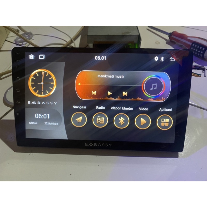 HEADUNIT ANDROID 9 INCH EMBASSY RAM 2
