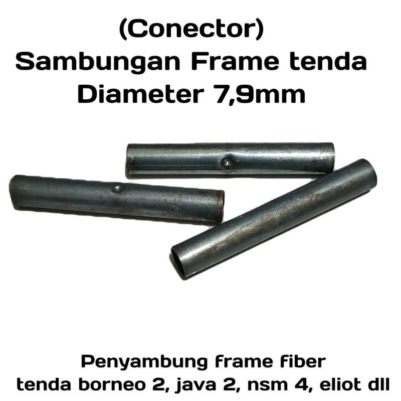konektor frame tenda penyambung frame fiber 7,9 79mm conector frame jogja murah second tenda borneo 