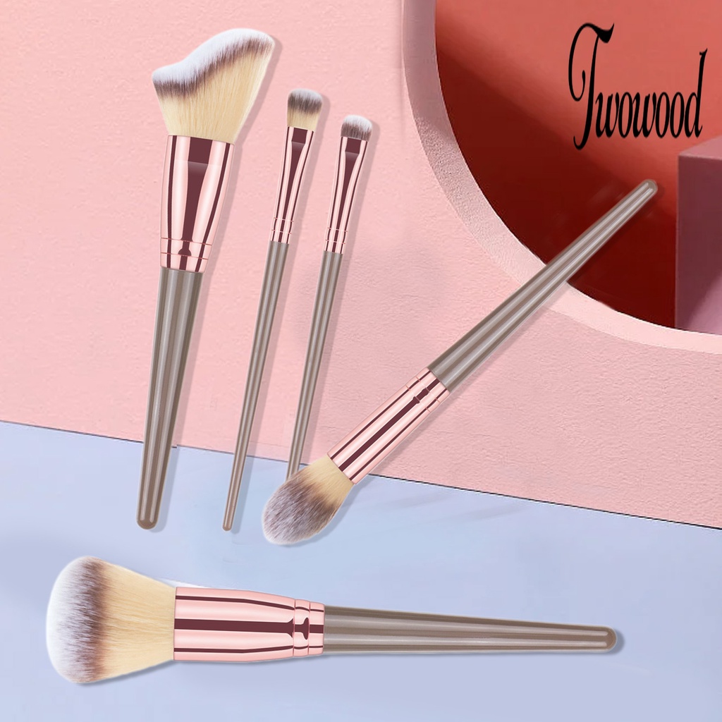 1 Set Brush Makeup Bulu Ringan Mudah Dibersihkan Untuk Wanita