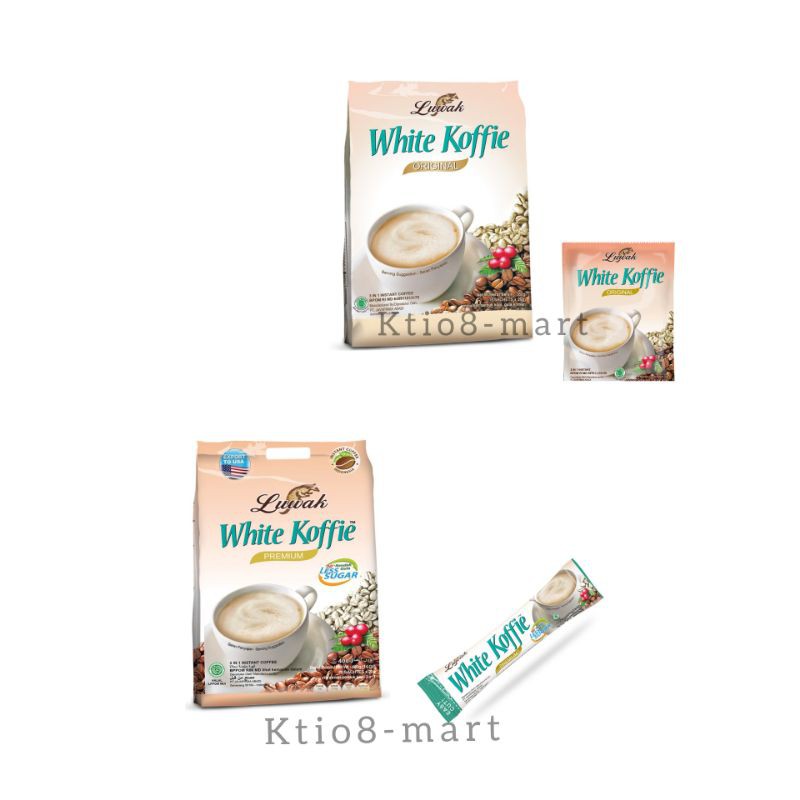 

Kopi Luwak White Koffie Original/Less Sugar/kopi luwak Bag