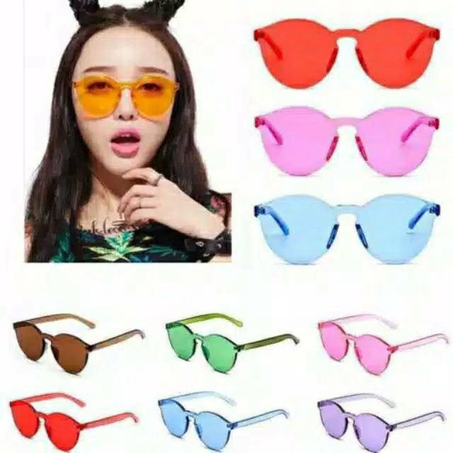 Kacamata Jelly Sunglasses Murah Transparan