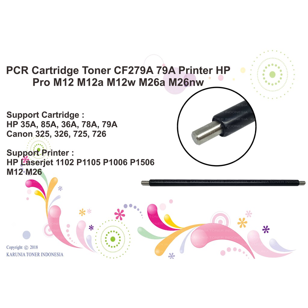 PCR Cartridge Toner CF279A 79A Printer HP Pro M12 M12a M12w M26a M26nw Soft