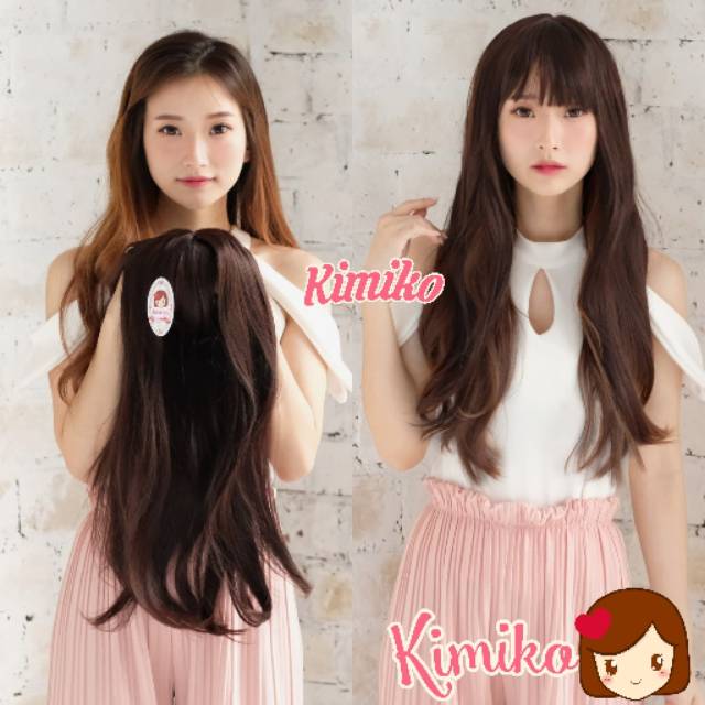 TOUPEE CLIP PONI MEDIUM LURUS MERK KIMIKO