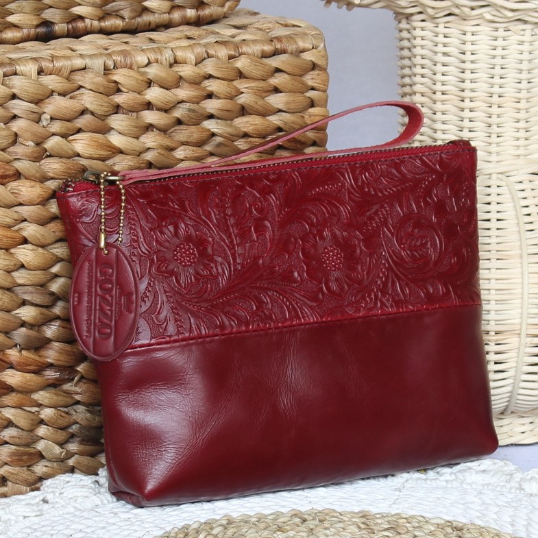 POUCH KULIT ASLI WANITA NATASHA / FREE GRAVIR NAMA KAMU DI POUCH