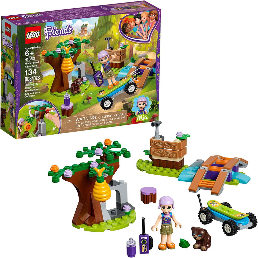 Lego Friends 41363 Mia's Forest Adventure Building Kit Brick