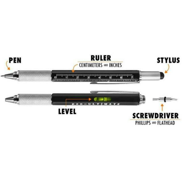

Pena Multifungsi Metal Stylus / Penggaris / Level / Perkakas Obeng