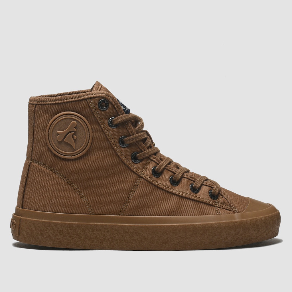 Sepatu Brodo Vtg V2 Solid Hi Series Vantage Vintage [Olive/Mocha]-Mocha