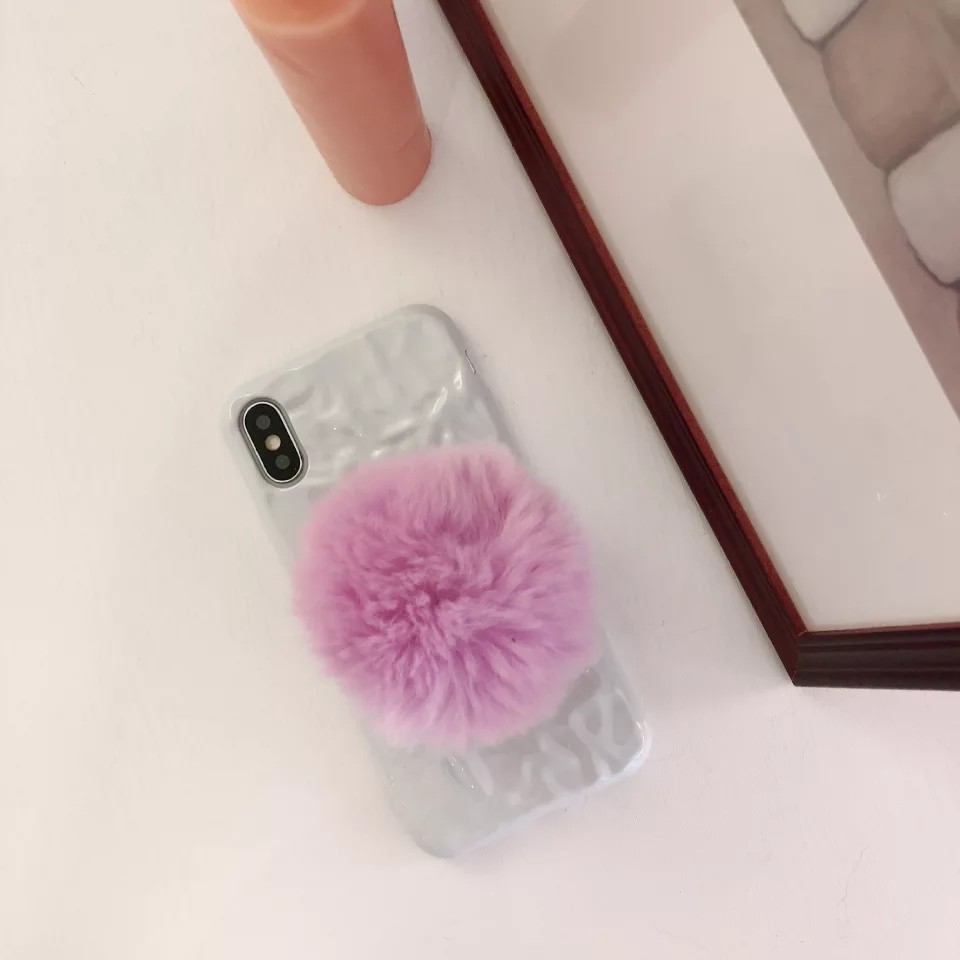 MF50 POP SOCKET WARNA 3D POMPOM POP SOCKET BULU POP SOCKET IMPORT POP SOCKET Hp ( Bulu PomPom) T5