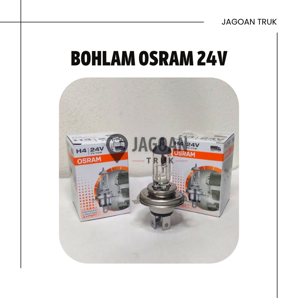 Bohlam Lampu Depan Mobil H4 24V 75/70 W Osram Original