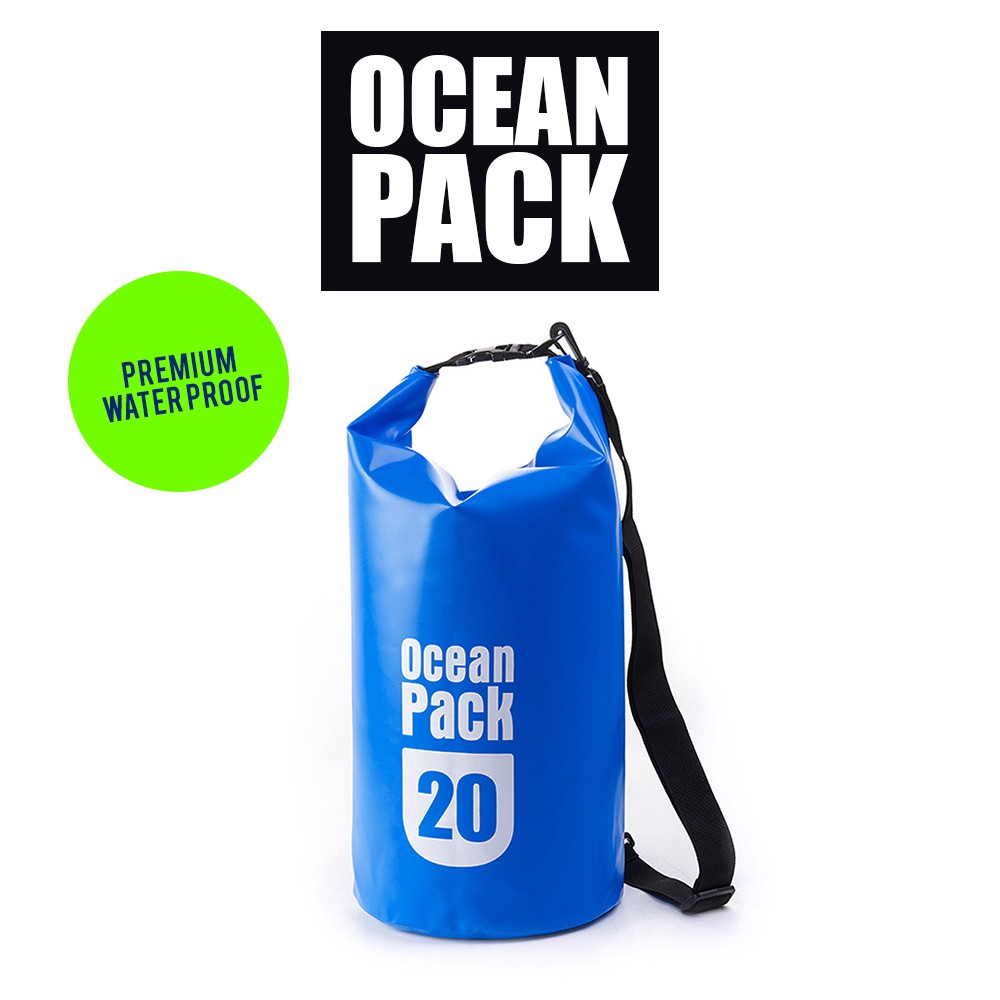 Ocean Pack Drybag 20 Liter Waterproof Travel Tas Olahraga Kedap Air Ocean 20L