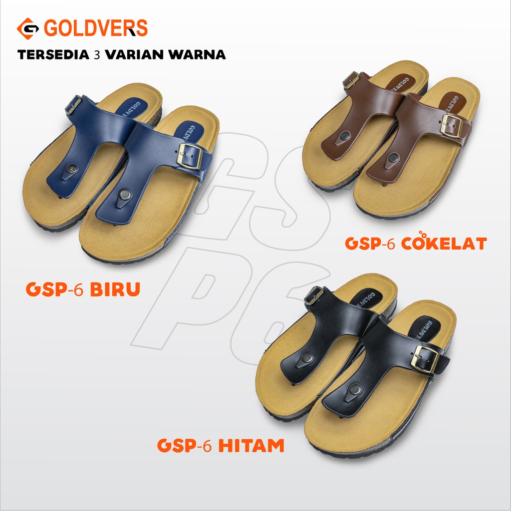 Sandal Pria Goldvers Sendal Jepit Pria Premium Kualitas Import Sandal Santai Jepit Cowok - Goldiesbags