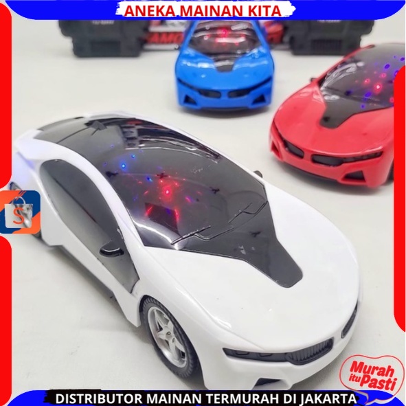 MAINAN ANAK MOBIL REMOTE CONTROL SPORT CAR  BERLAMPU 3D NEW EDITION / RC CAR TERBARU