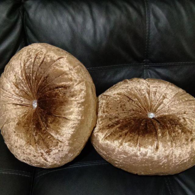 Bantal Bulat Bludru, Bantal Bulat 40cm, Bantal Bulat Sofa