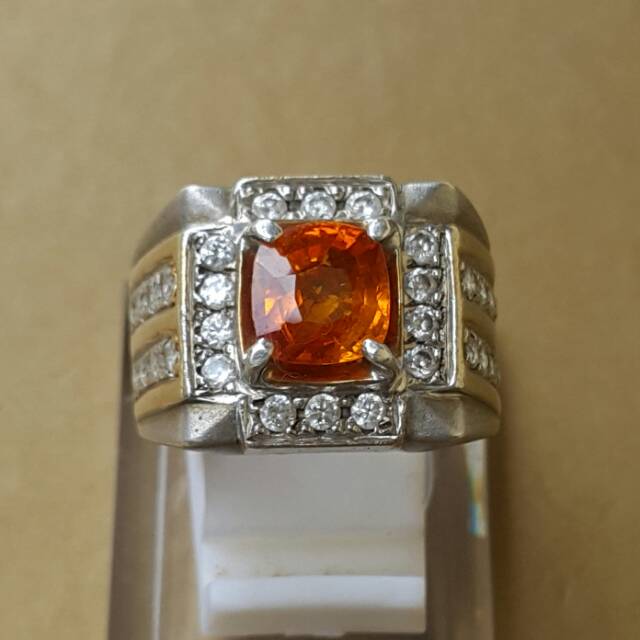 Natural orange sapphire