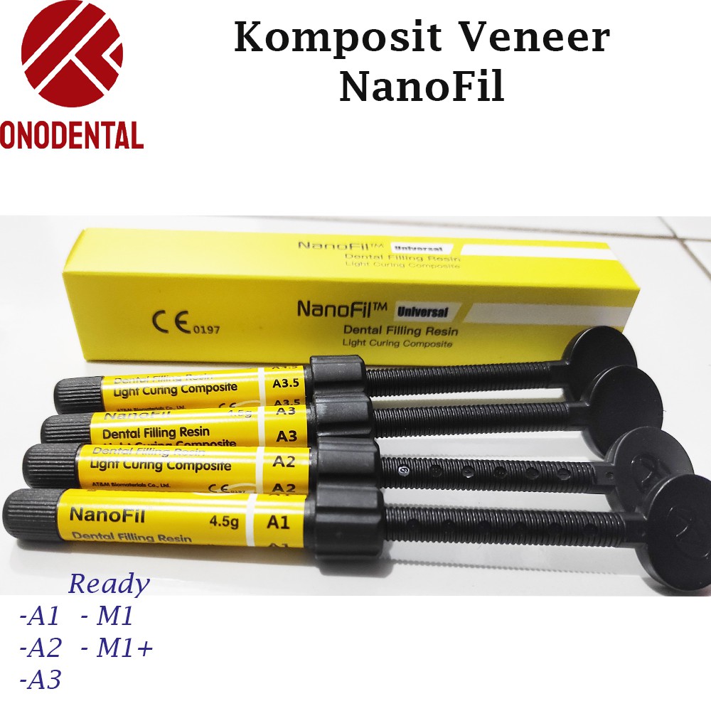 Dental Composite Nanofil Resin Komposit Gigi Nanofill / Komposit Veneer Extra White Nano Fill
