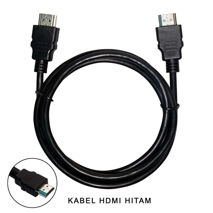 KABEL HDTV MALE TO MALE 1.5METER HITAM