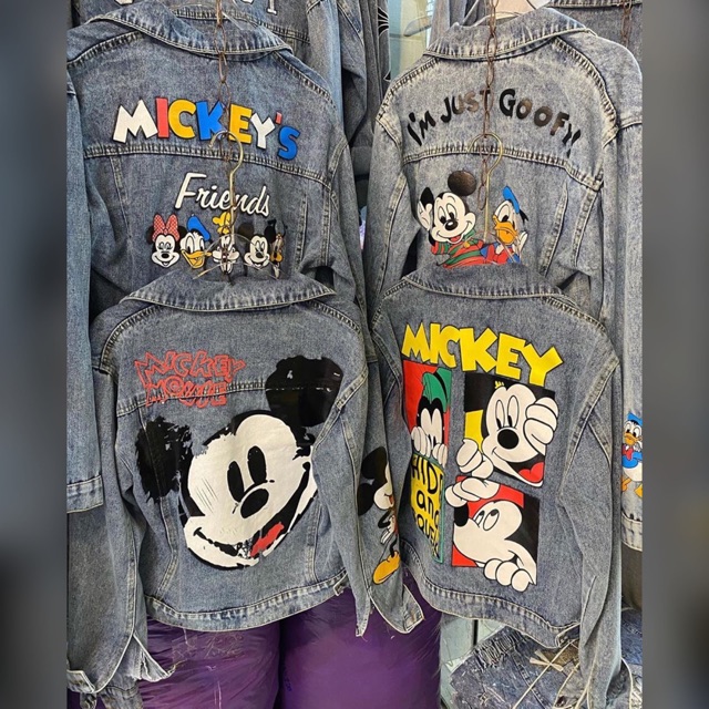 jaket denim mickey mouse / jacket denim / jaket jeans