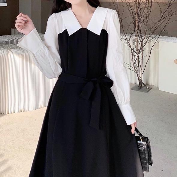 LANGSUNG KIRIM.. COD dress korea/dress wanita/dress korean style/midi dress korea/long dress dress k