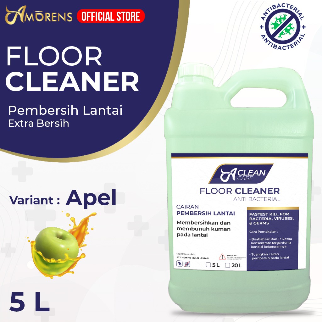 Pembersih Lantai Antibacterial FLOOR CLEANER Amorens 5 Liter