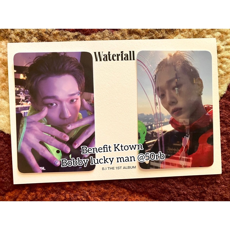 Photocard Benefit Ktown Bobby Lucky Man