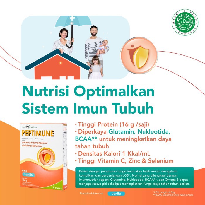 Peptimune 180 gr - Nutrisi Lengkap Membantu Menjaga Daya Tahan Tubuh