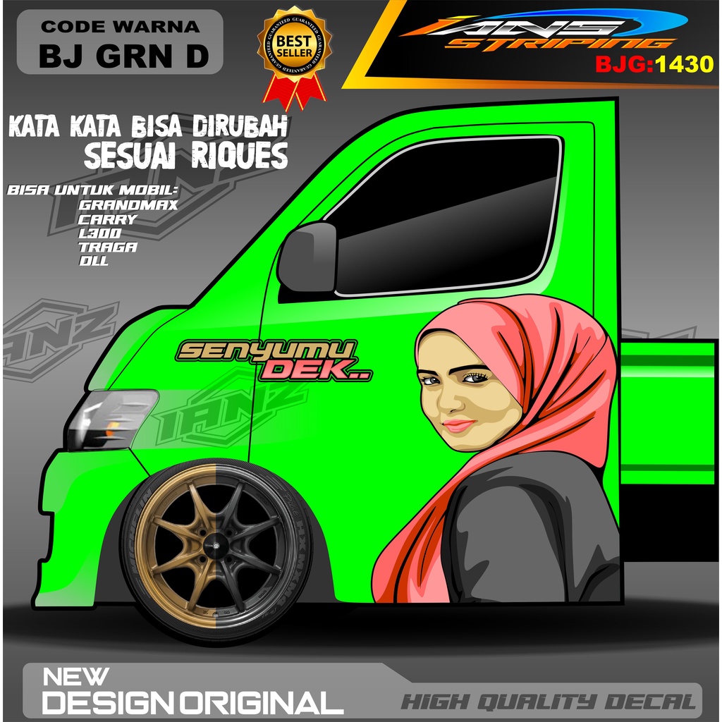 DECAL STIKER PINTU CARRY / DECAL PINTU TRAGA / STIKER MOBIL PICK UP