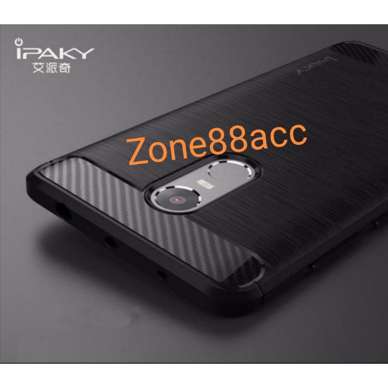 Silicon Case Redmi Note 4 Note 4X Softcase iPAKY Carbon Casing Cover TPU