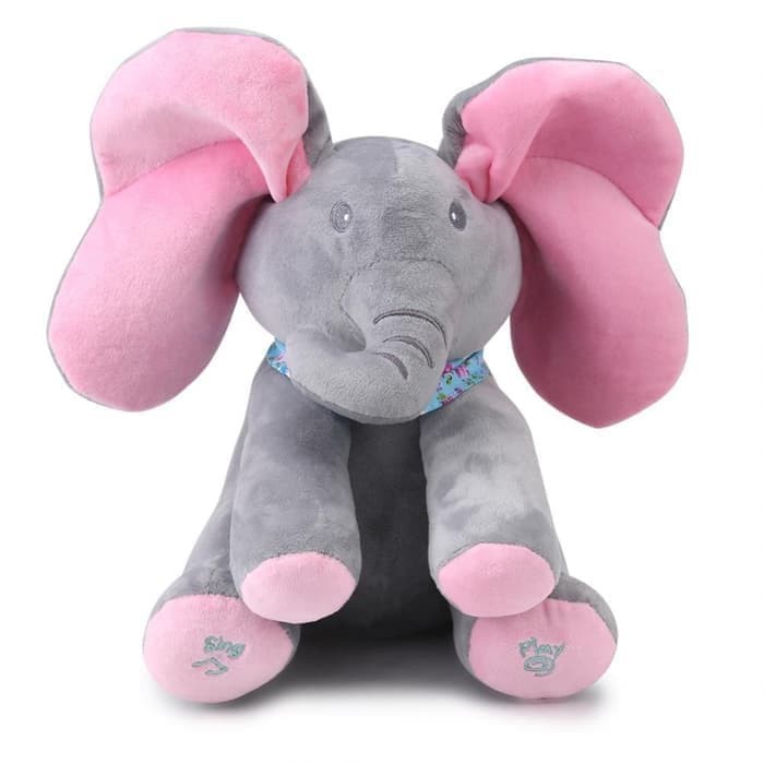 Talking &amp; Singing Plush Elephant Stuffed Animal Interaktif Doll Toy