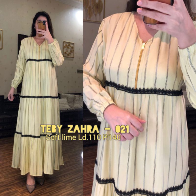 TEBY DASTER ARAB ZAHRA FLOWER RAINBOW SERIES RAYON VISCOSE ALL SIZE ORI-6