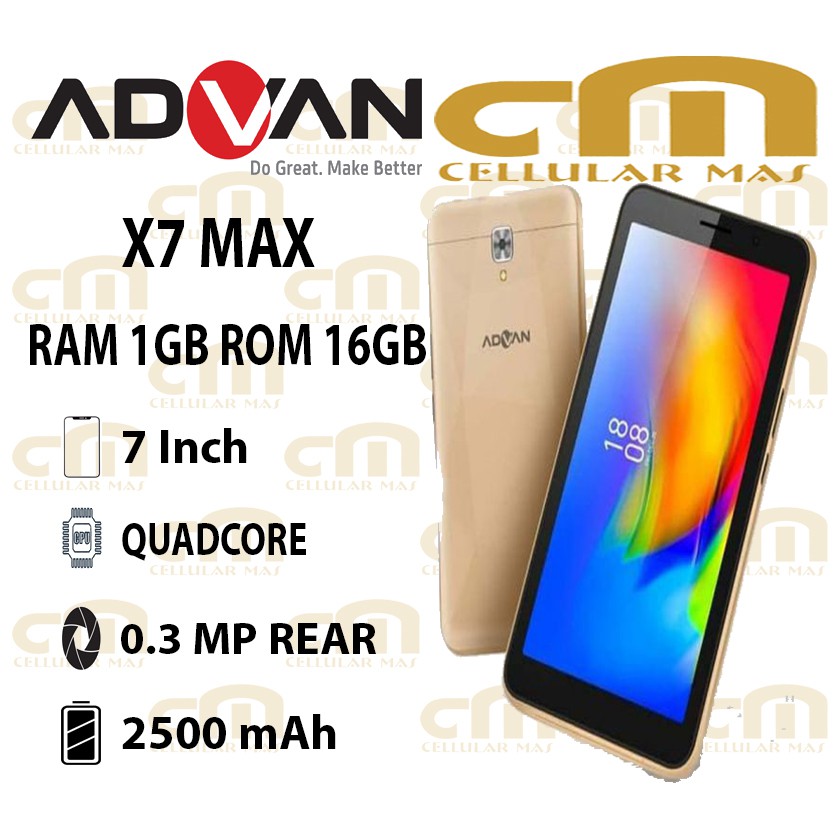 Advan Tab X7 MAX 1/16 RAM 1GB ROM 16GB GARANSI RESMI ADVAN