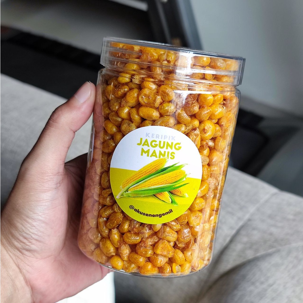 

KERIPIK JAGUNG MANIS CRISPY PREMIUM 750ml TIDAK KERAS | MAKANAN DIET SEHAT | VEGETARIAN | VEGAN | HALAL | SAYUR
