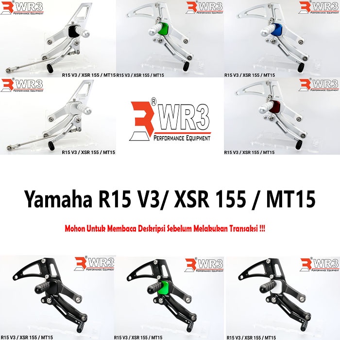 Footstep Racing WR3 V-Series Yamaha R15 V3 / MT15 / XSR 155