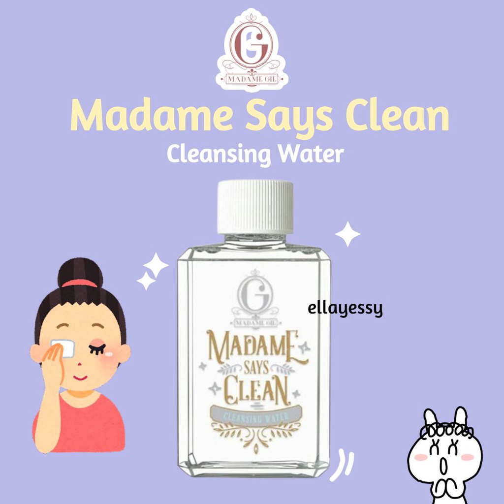 Madame Gie Madame Says Clean Cleansing Water - MakeUp Micellar Water