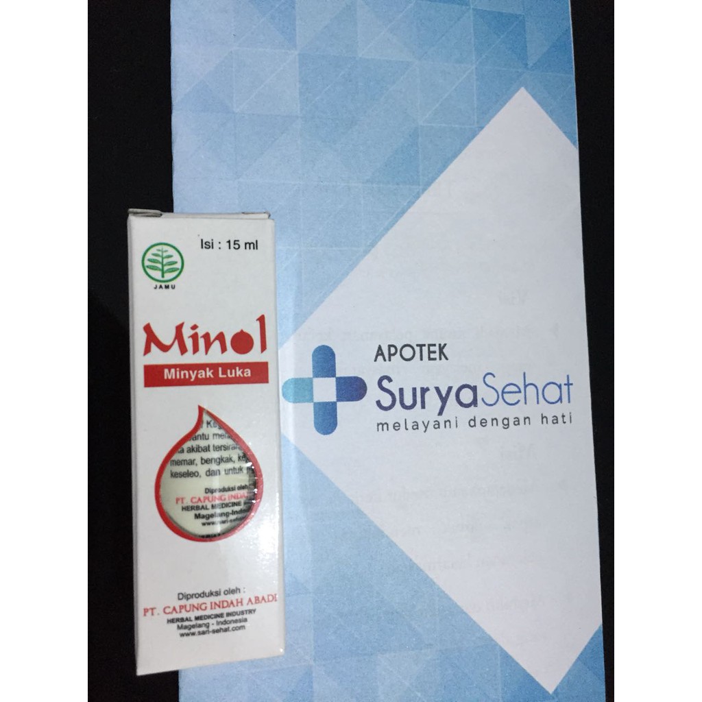 MINOL (1 Botol@ 15 ml) Minyak Luka Tidak Perih biasanya untuk anak-anak