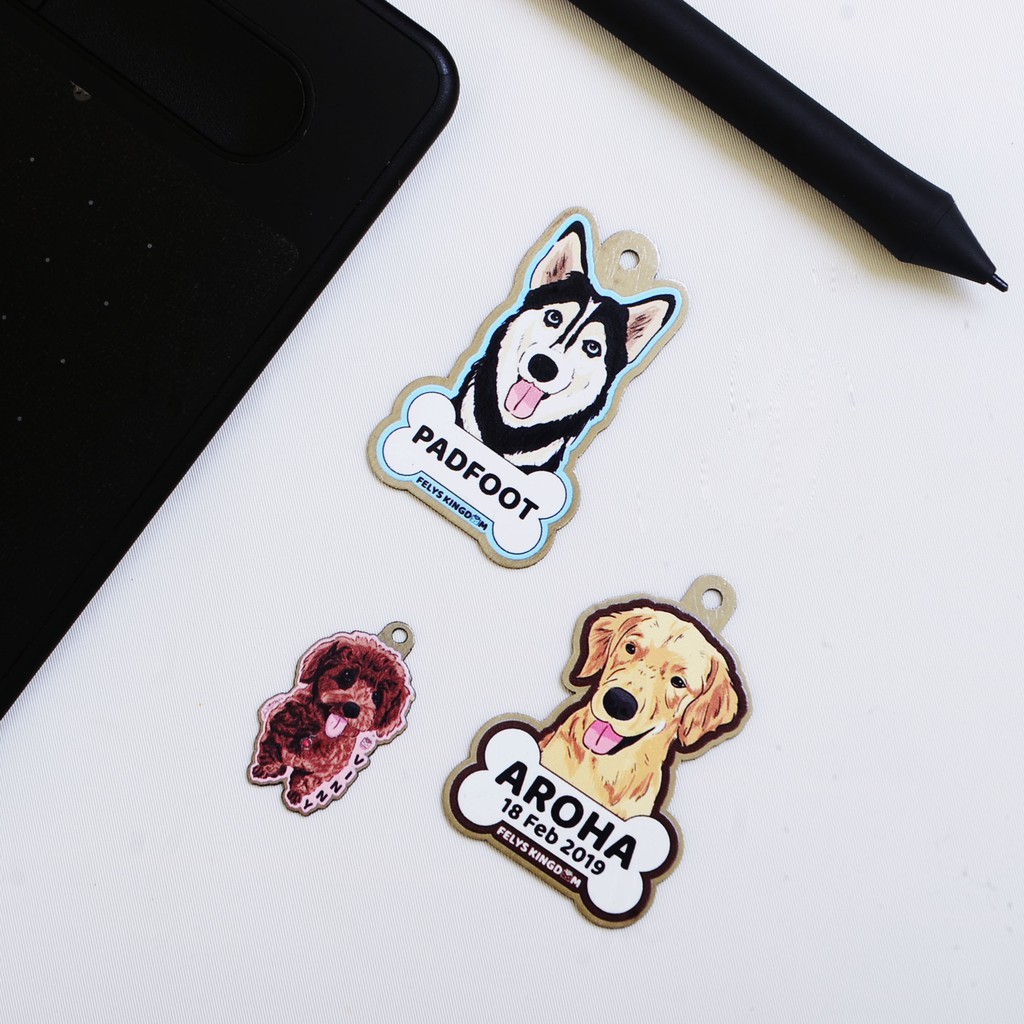 [ STAINLESS ] kalung anjing / kalung anjing custom / tag anjing custom / harness anjing / leash