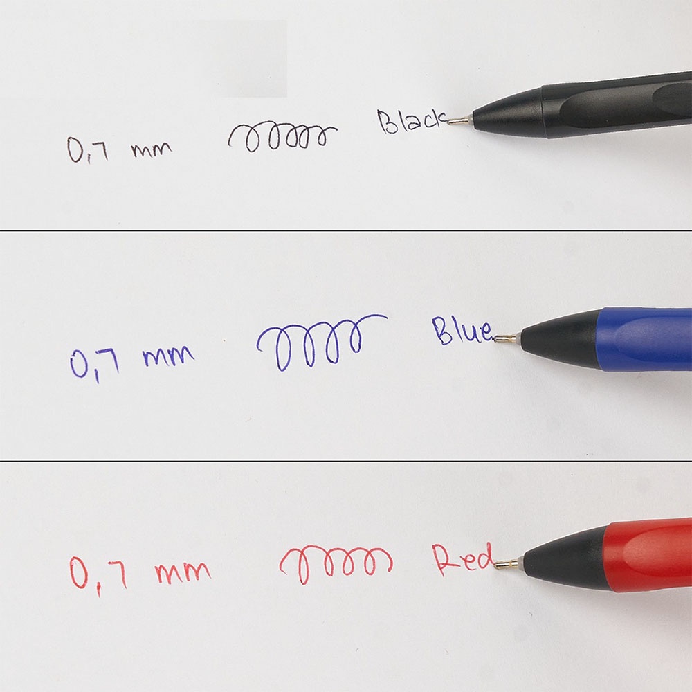 Pulpen 0.5MM Tinta Hitam / Biru / Merah Netral Untuk Sekolah / Kantor