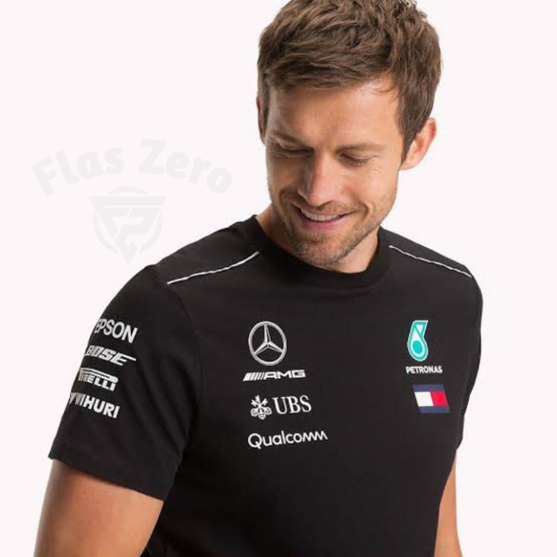 Baju Kaos Pria Mercedes Benz Amg Petronas F1