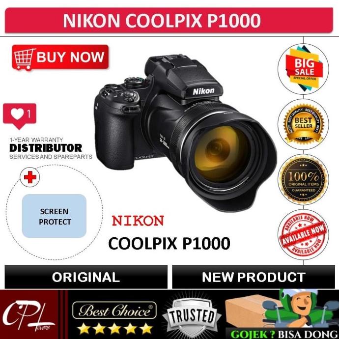 Nikon Coolpix P1000 P 1000 Digital Camera / KAMERA POCKET