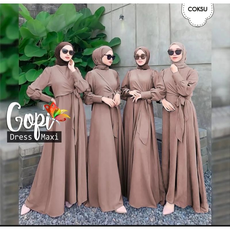 GAMIS PESTA/GAMIS COUPLE / GAMIS KEMBARAN / GAMIS BESTIE TERBARU TERMURAH ELEGAN POLOS SIMPLE