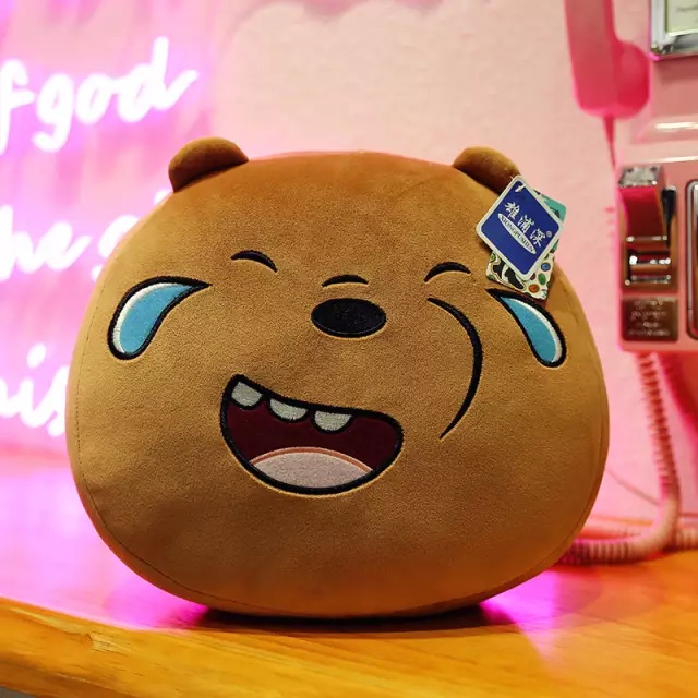 Bantal Boneka We Bare Bears Panda Beruang Bear / Bantal Kepala WBB