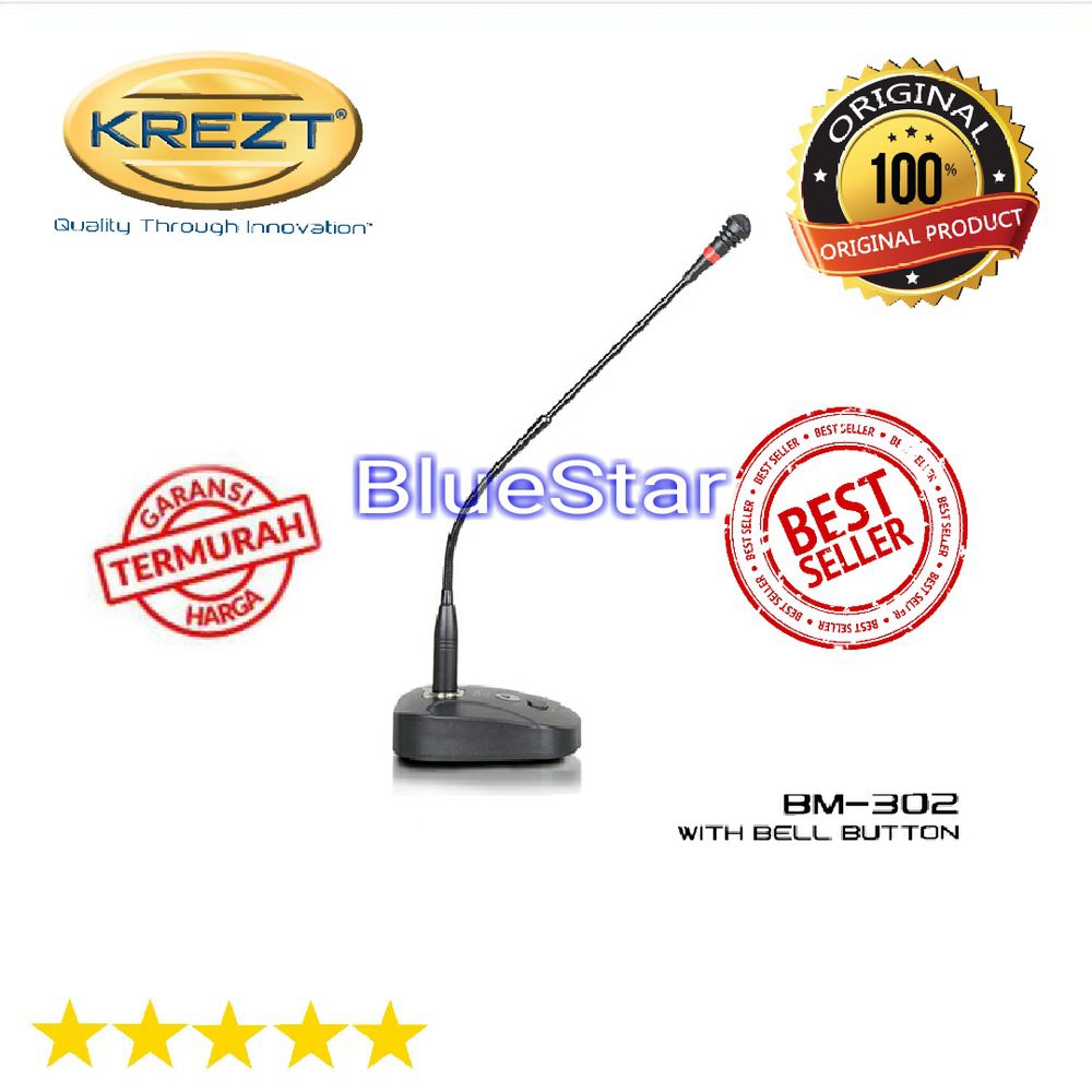 Microphone Mic kabel podium / meja KREZT BM 302 (bell)  Limit