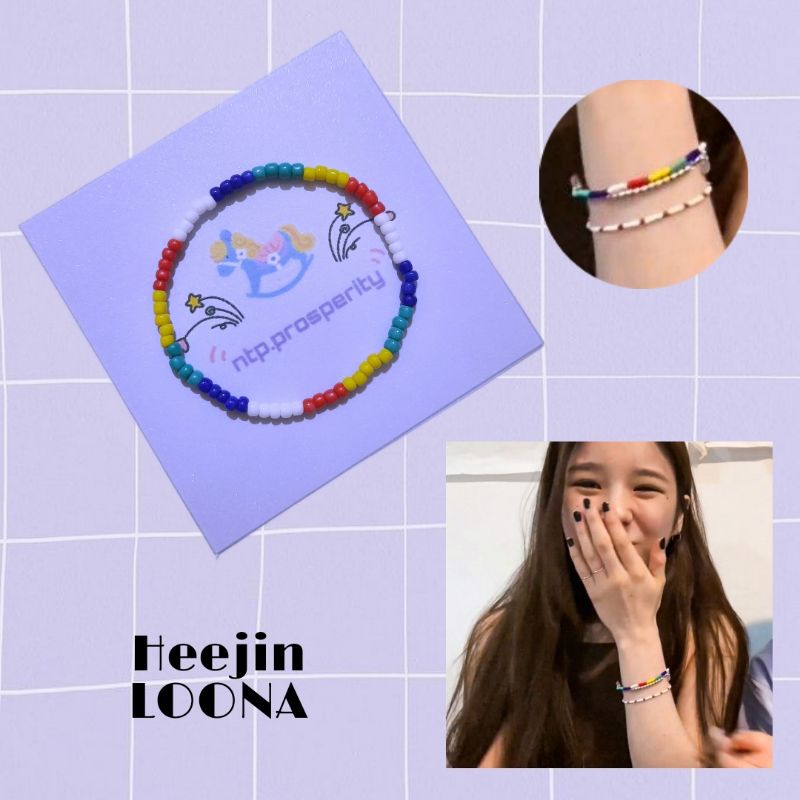 Loona (Heejin) Beads Bracelet / Gelang idol korea