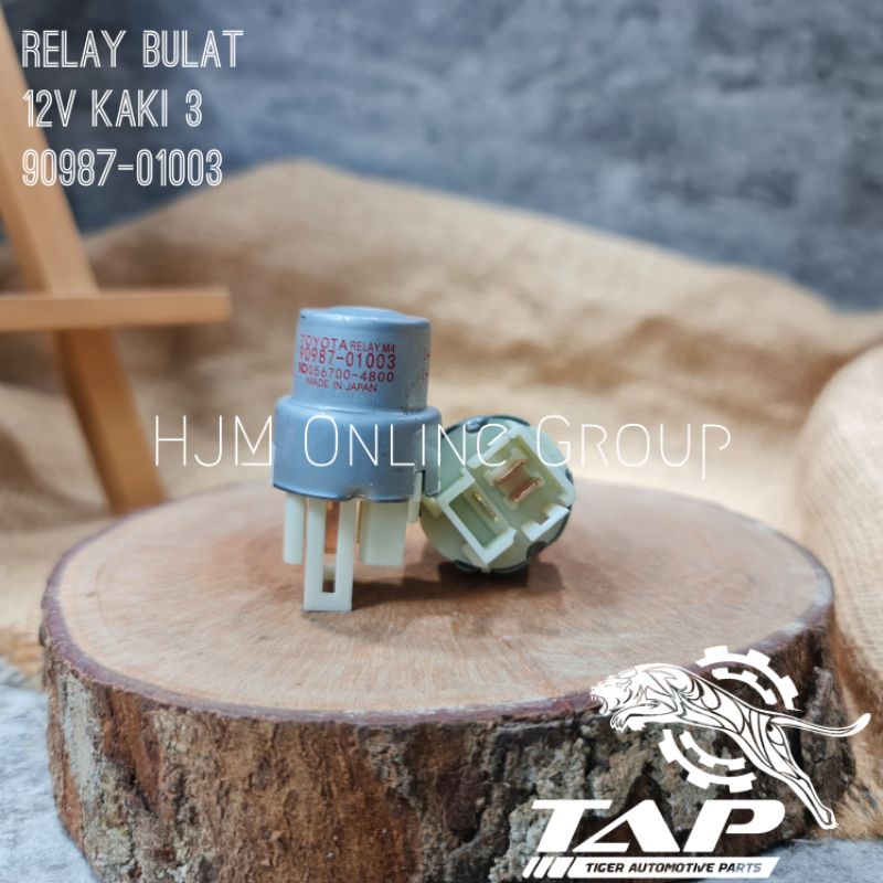 RELAY HEAD LAMP LAMPU BULAT 12V KAKI 3 KIJANG 90987-01003